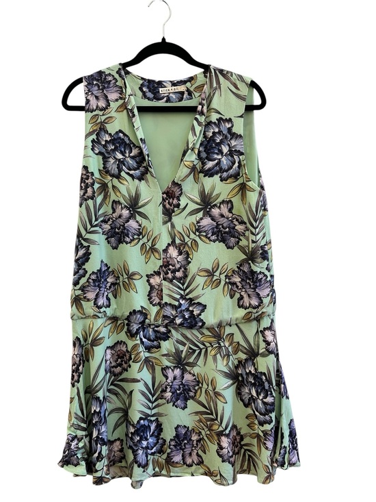 Alice + Olivia Dresses & Skirts - Alice + Olivia Brook Oasis Floral Drop Waist Tea Dress Garden Party Size 12